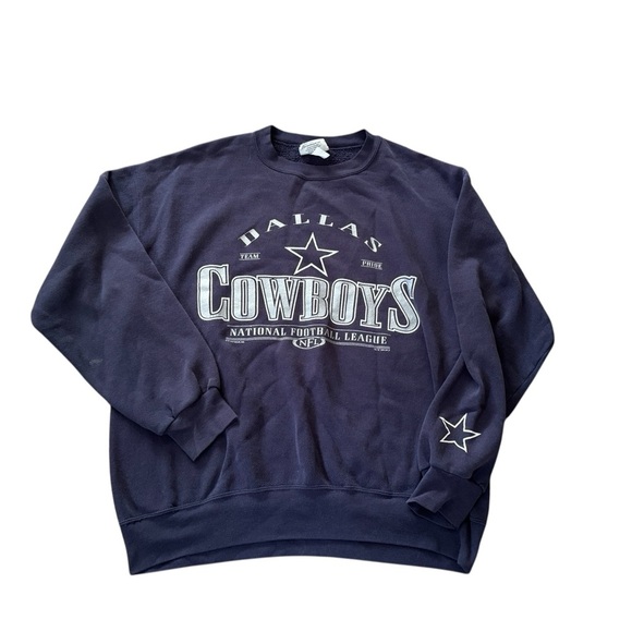 Vintage Lee Sport Dallas Cowboys Crewneck Sweater Men Size Large - Picture 1 of 4